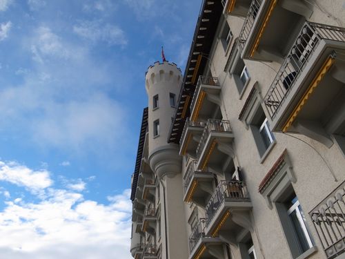 Gstaad, Palace, façade